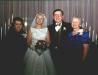 Bride and Groom with Groom's 
sisters, Dolly and Jeanie
