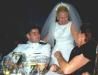 Bride with son and Cathy